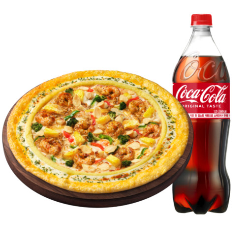 ガーリックバターシュリンプ リッチゴールドL + コーラ1.25L