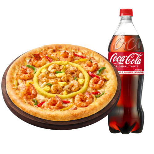 더블 쉬림프 크런치 치즈크러스트L + 콜라 1.25L