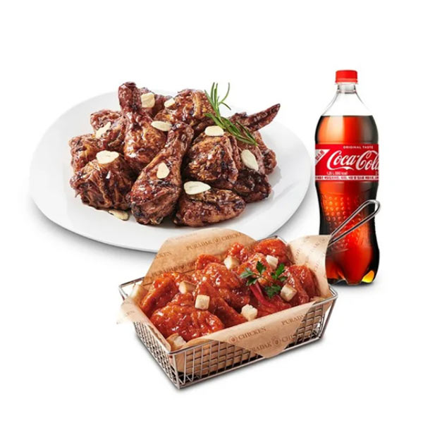 Black Aglio + Tender Kwubaro Chicken  (HOT)  + Cola 1.25L