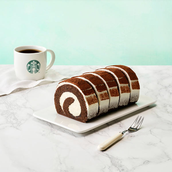 Soft Tiramisu Roll Cake