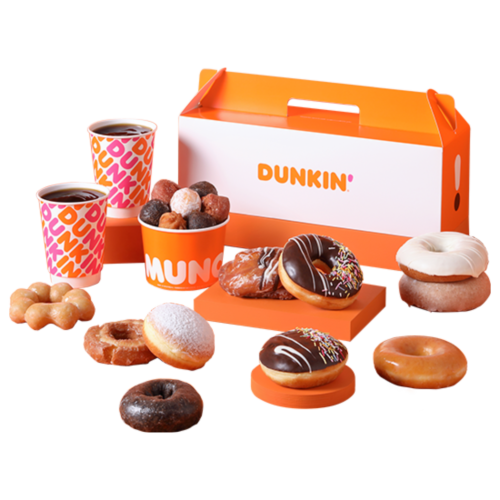 2 Americano (S) + 10-pack of donuts + 10-pack of Munchkin