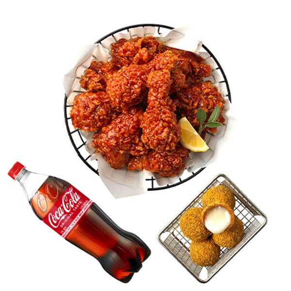 양념치킨+뿌링치즈볼+콜라1.25L