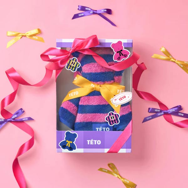 TÉTOタオル ベアエディション – ストライプ スーピマタオル