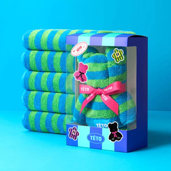 TÉTOタオル ベアエディション – ストライプ スーピマタオル