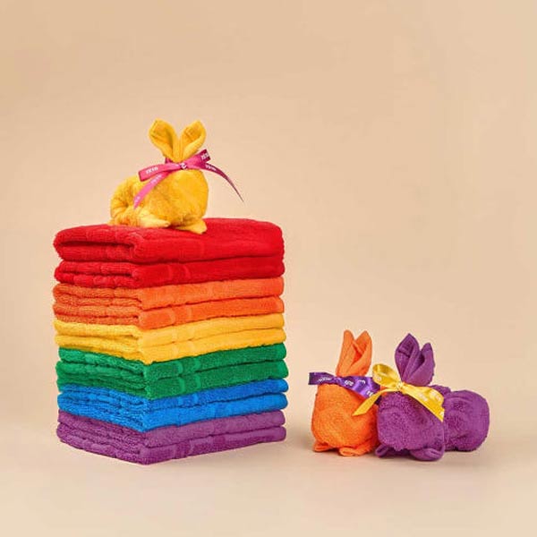 TÉTO ラビットエディション スーピマハンドタオル 6枚セット