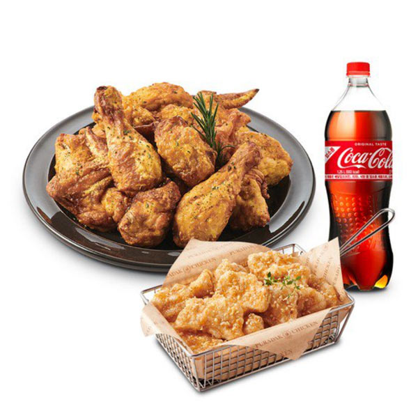 Pura Chicken + Tender Kwubaro Chicken (Garlic) + Cola 1.25L