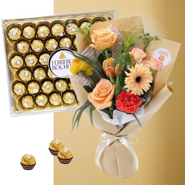 하이디 꽃다발+페레로로쉐42P