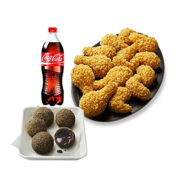 Golden Olive Combo+Real Chocolate Ball 5 pcs.+Cola 1.25L