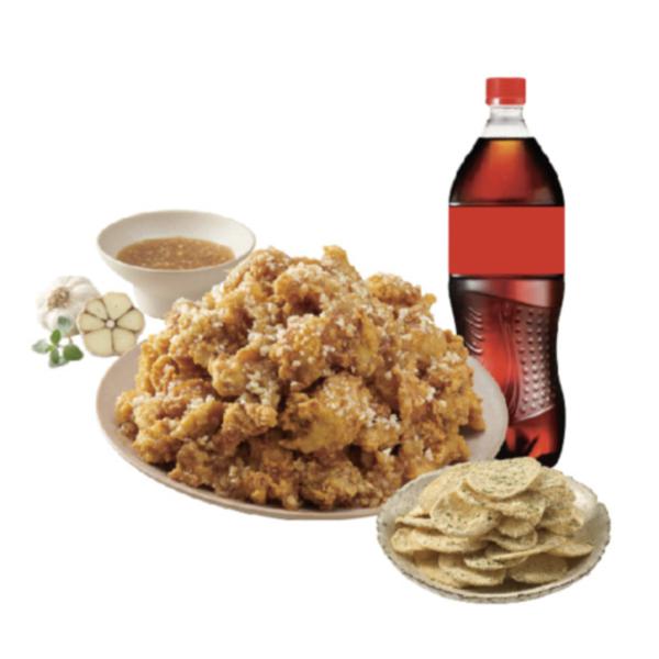 (Regular / Boneless)Spicy Garlic Chicken + Yellow Chips + Coca-Cola 1.25L