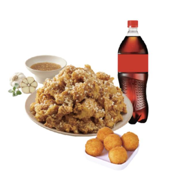 (Regular / Boneless)Spicy Garlic Chicken+Original Cheese Ball+Cola1.25L