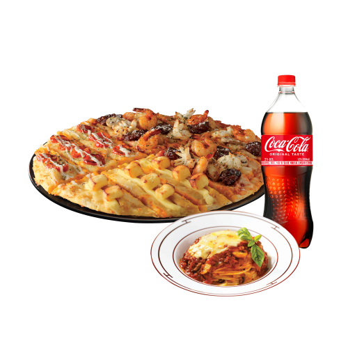 Master Triple Cos Pizza (Original) L + New Chili Ball + Coke 1.25L