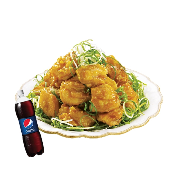 Boneless Fried Chicken with Green Onion + Cola 1.25L