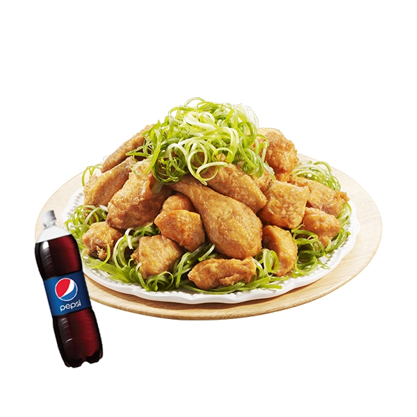 Fried Chicken with Green Onion + Cola 1.25L