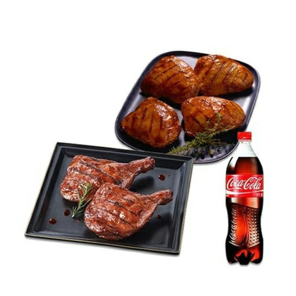 Smoked Chicken + Half Jamaican Legs + Coke 1.25L