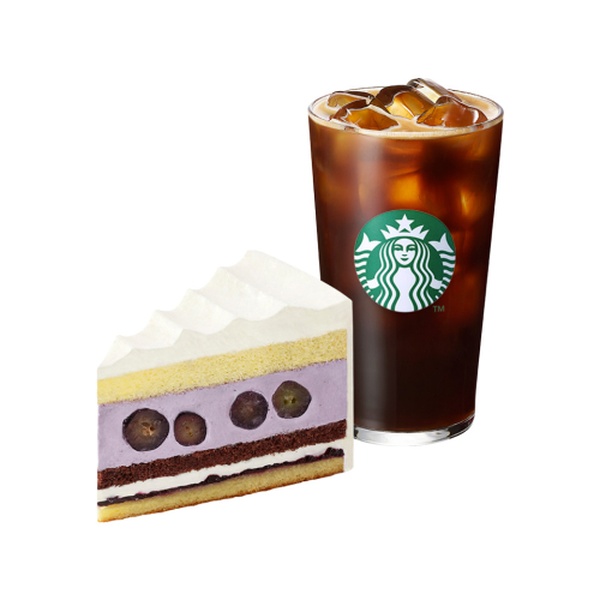 [달콤상콤 디저트]아이스 카페 아메리카노 T + 블랙 사파이어 쏙 케이크