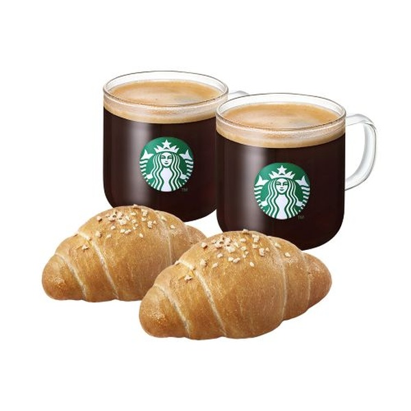 [Crispy Salt Bread Set] Caffe Americano T x2 + Baguette Salt Bread x2