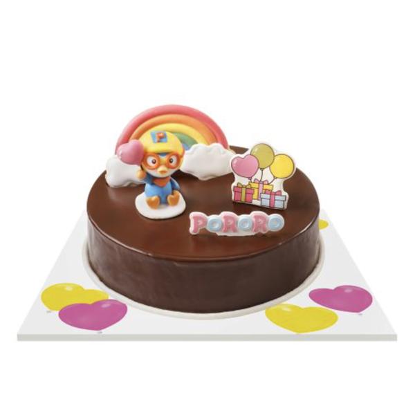 Pororo and Balloon Trip Cake