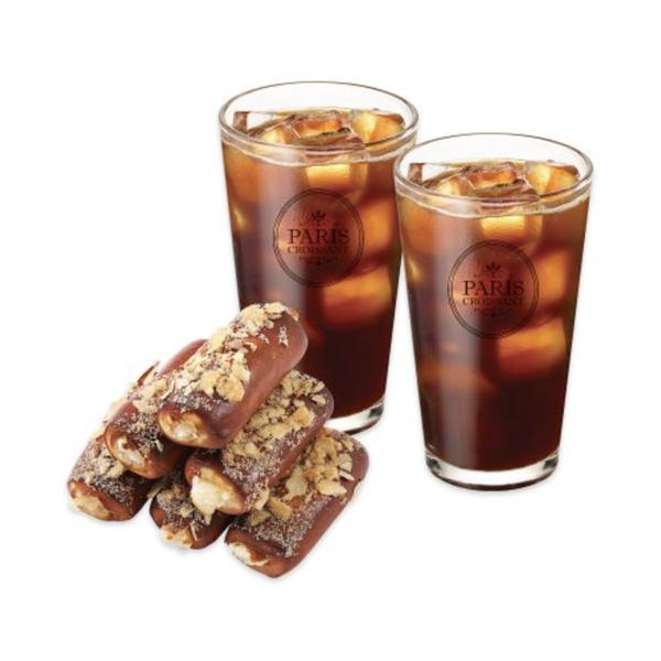 Pretzel Coffee Set (6 Cinnamon Cream Cheese Bites + 2 Iced Americano)