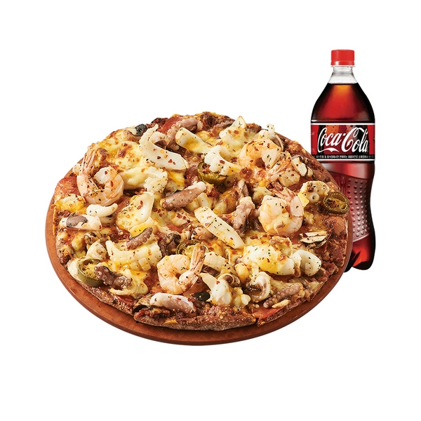 Shrimp Pizza (L) + Cola 1.25L