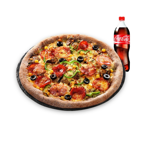 Combination Pizza (L) + Cola 1.25L