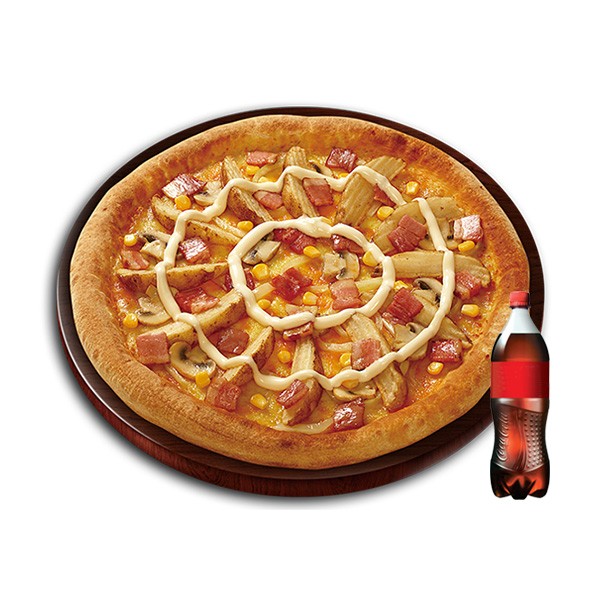 Potato Pizza (M) + Cola 500mL