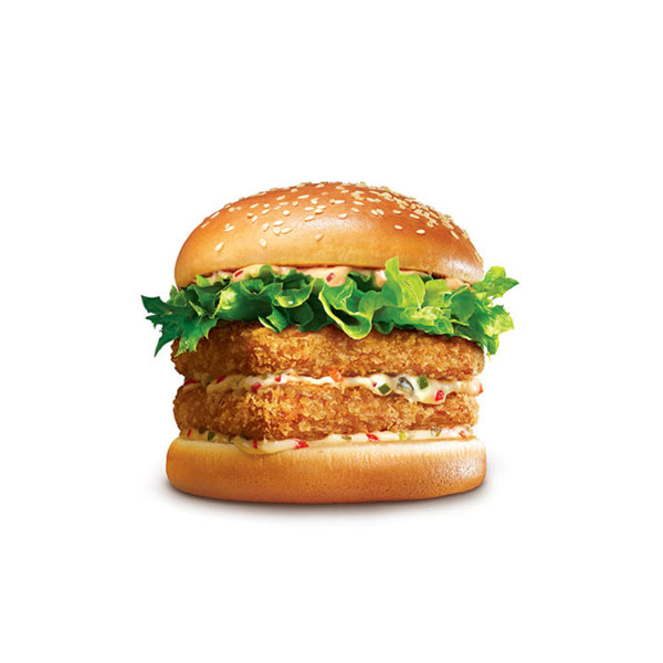Square Shrimp Double Burger
