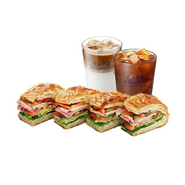 Home Meal Set (Lunch Sandwich + 1 Iced Americano (Signature) + 1 Iced Latte (Si