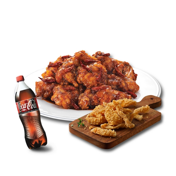 Mala Hot Chicken + Crispy Chicken Skin + Cola 1.25L