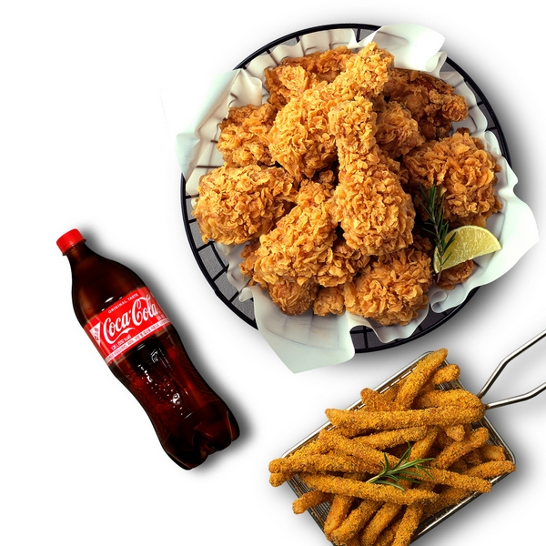 Fried Chicken + Purinkle Fries + Cola 1.25L
