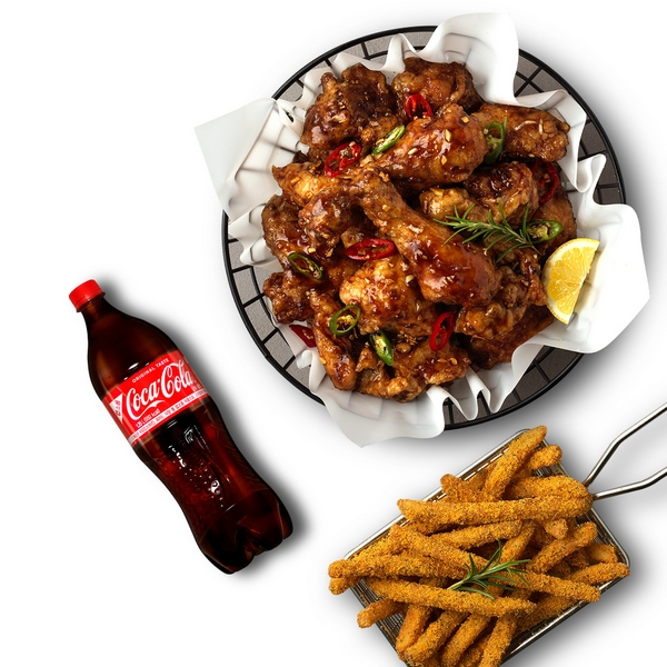 Spicy Soy Sauce Chicken + Purinkle Fries + Cola 1.25L