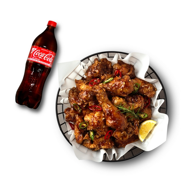 Spicy Soy Sauce Fried Chicken (Whole) + Cola 1.25L
