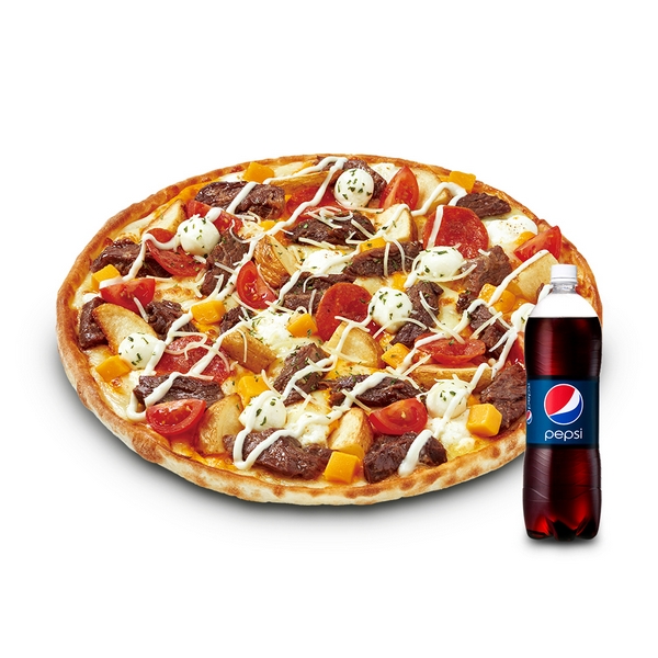 Cheese Blossom Steak (Large) + Cola 1.25L