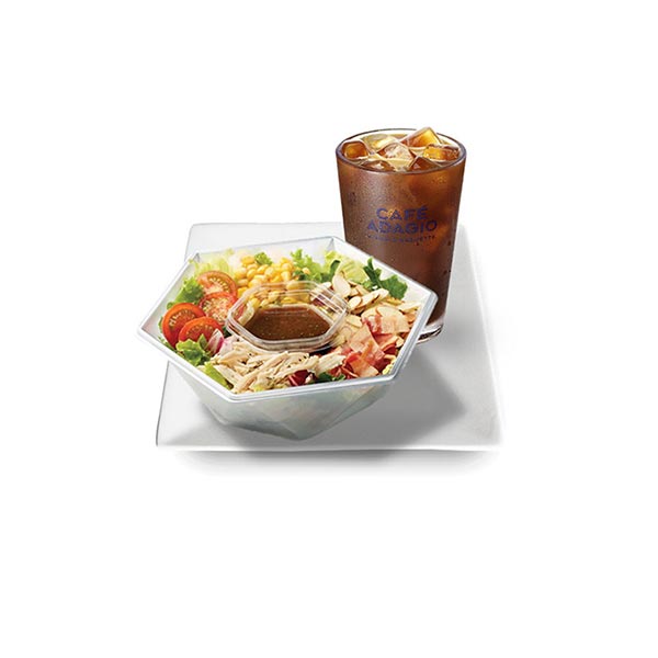 Roasted Chicken Salad + Iced Americano (Original)