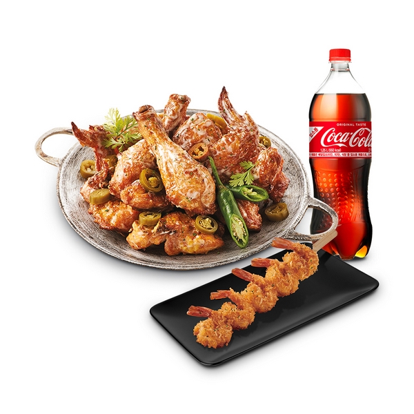Chilli Mayo Chicken + Skewered Shrimp + Cola 1.25L