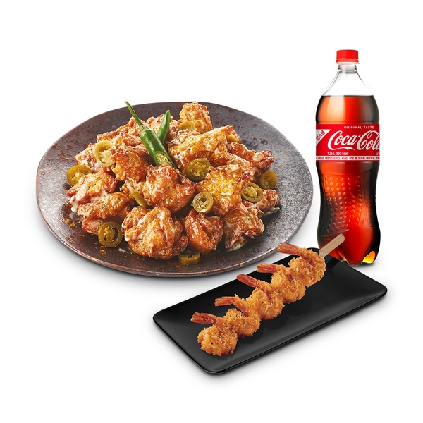 Mayonnaise Red Pepper Mayo + Skewered Shrimp + Cola 1.25L