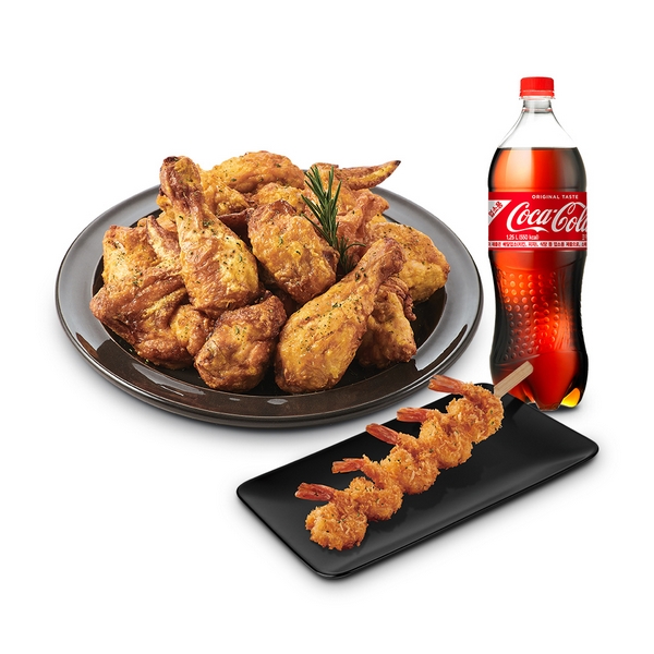 Pura Chicken + Skewered Shrimp + Cola 1.25L