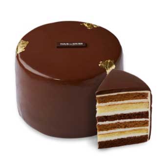 Chocolate Gold Layer Cake