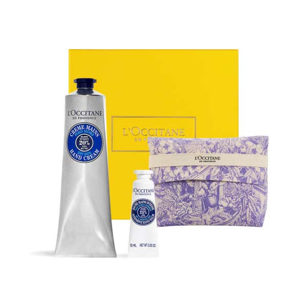 L’Occitane Shea Hand Cream 150ml 3-Piece Set [Gift] (+Pouch +Mini Hand Cream)