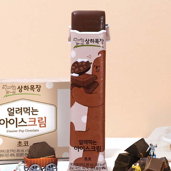 상하목장 얼려먹는 아이스크림 초코 85ml 24팩