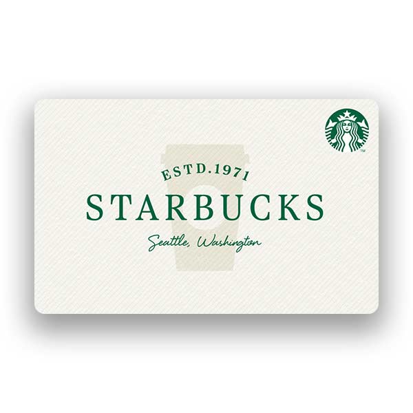 100,000 KRW Starbucks gift card