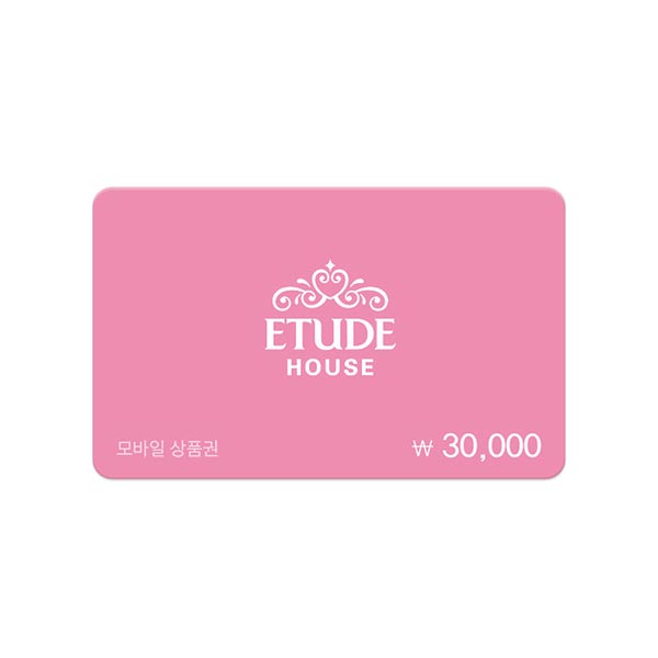 ETUDE 30,000 KRW Gift Card