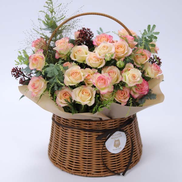 Juicy Rose Flower Basket