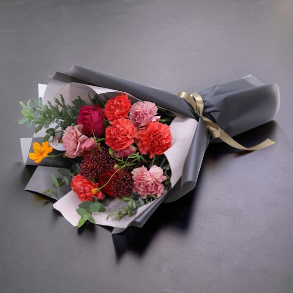 카네이션 레드다발