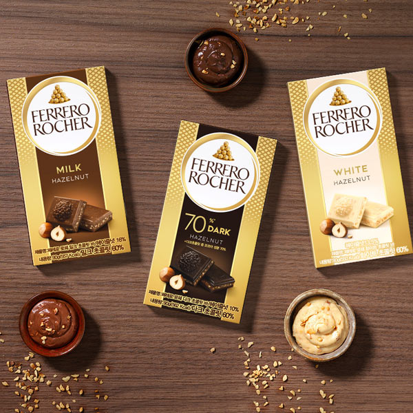 4 Ferrero Rocher chocolate bars of 3 types