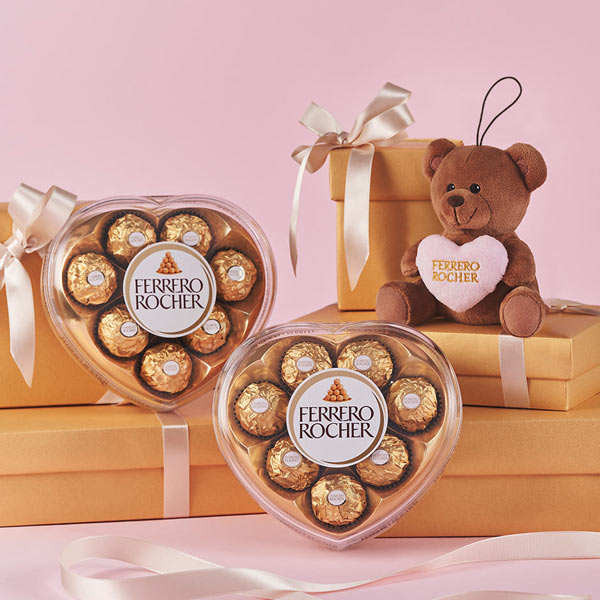 Ferrero Rocher Chocolate T8 Heart – 2 Packs (Total 16 Pieces)