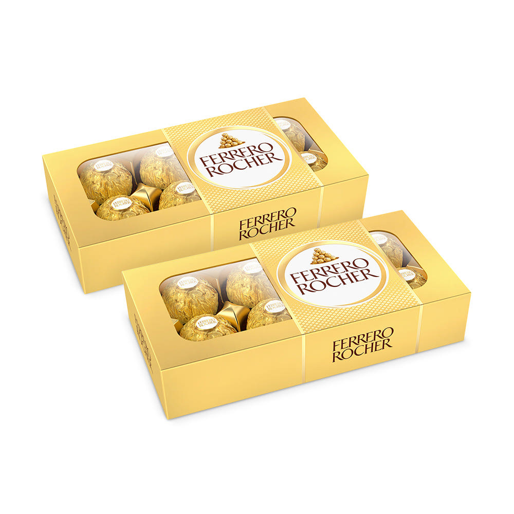 Ferrero Rocher T8 Square 2 Packs (Total 16 Pieces)