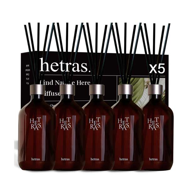 ヘトラス プレミアム 大容量ディフューザー 500ml×5本 ギフトセット