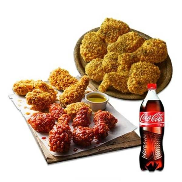 황금올리브반반+블랙페퍼반마리+콜라1.25L