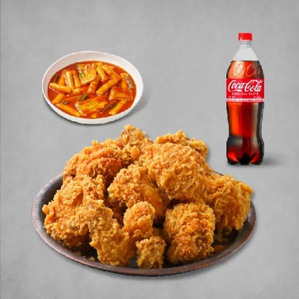 Golden Olive Hot Crispy Chicken + Tteokbokki + 1.25L Cola
