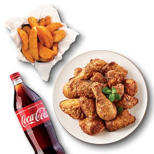 Goobne Crispy Pepper Chicken + Corn Soup Potato Wedge + Coke 1.25L